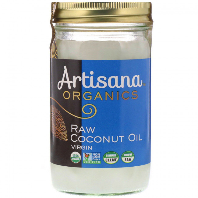 Artisana, Organics, сырое кокосовое масло, первого отжима, 414 г (14 унций) Artisana, Organics, сырое кокосовое масло, первого отжима, 414 г (14 унций)
