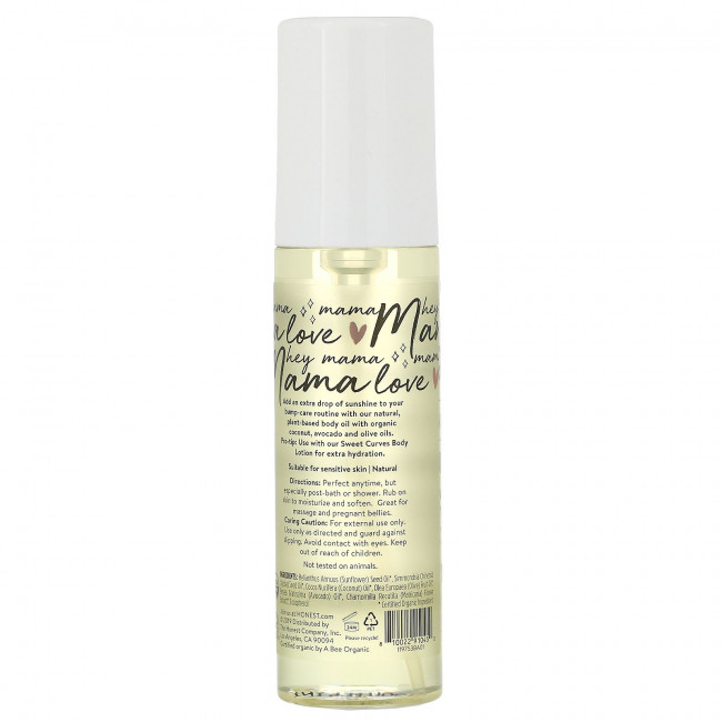 The Honest Company, Glow On Body Oil, без запаха, 124 мл (4,2 жидк. Унции)
