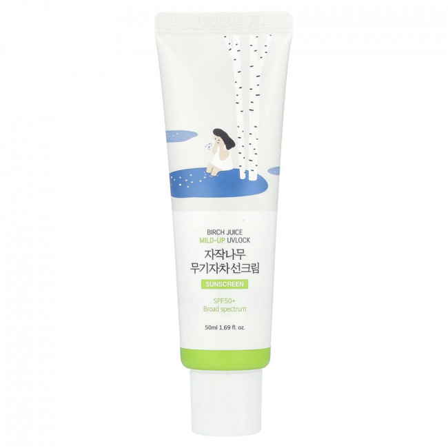 Солнцезащитный крем Round Lab Birch Juice Mild-Up UVLock, SPF 50+, 50 мл (1,69 жидких унций) Солнцезащитный крем Round Lab Birch Juice Mild-Up UVLock, SPF 50+, 50 мл (1,69 жидких унций)