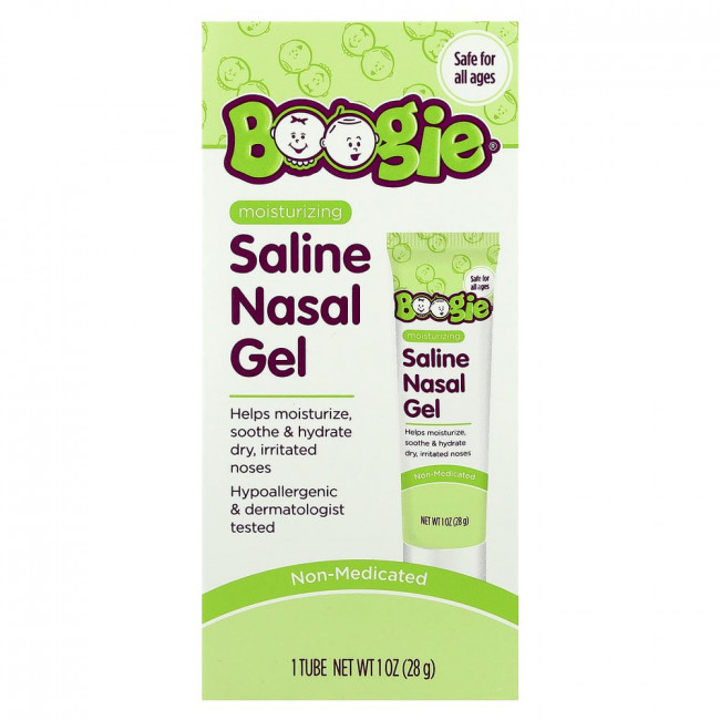 Влажные салфетки Boogie Wipes, солевой гель для носа, 28 г (1 унция)