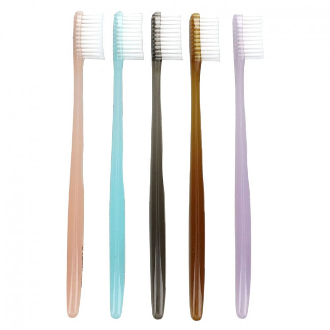 Kent, Ultra Soft Toothbrushes, Dual Edition, 5 Toothbrushes