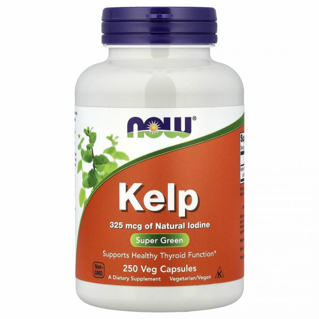 NOW Foods, келп, 250 растительных капсул
