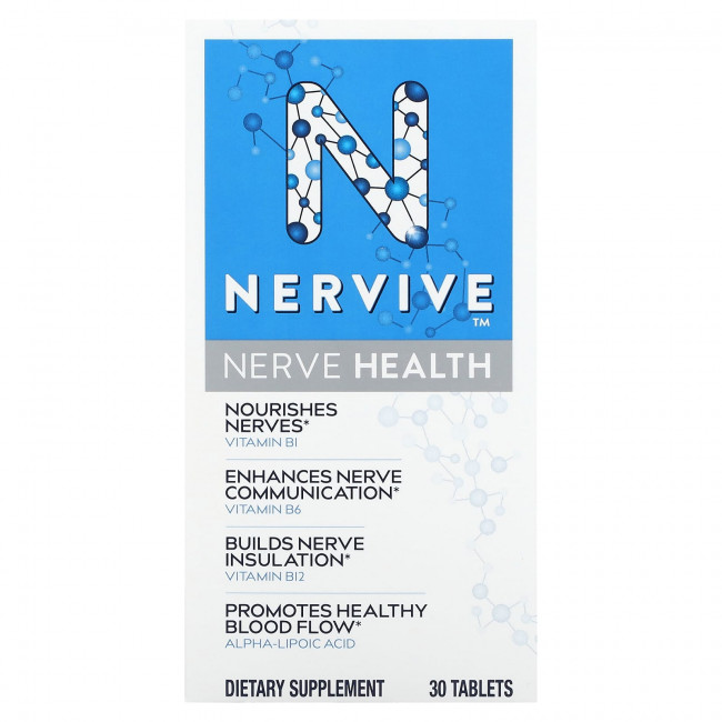 Nervive, Здоровье нервов, 30 таблеток Nervive, Здоровье нервов, 30 таблеток