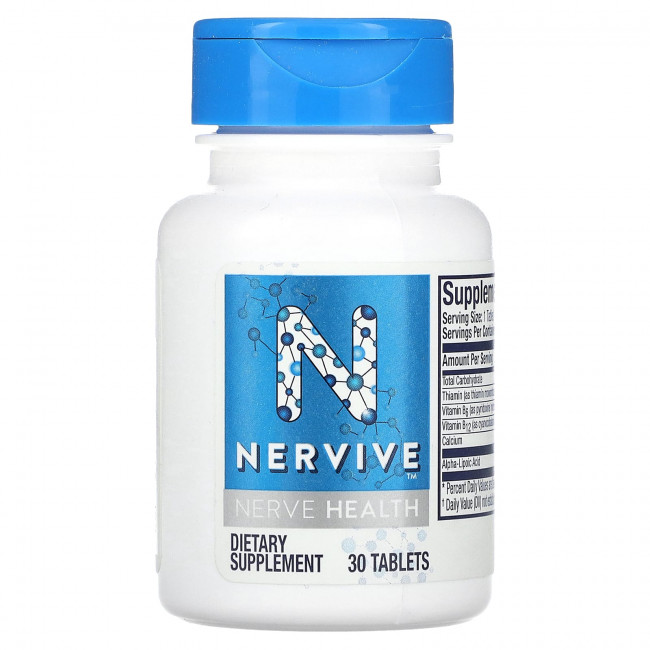 Nervive, Здоровье нервов, 30 таблеток Nervive, Здоровье нервов, 30 таблеток