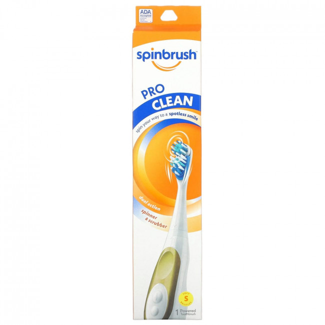 Spinbrush, Pro Clean, Powered Toothbrush, Soft Bristles, 1 Toothbrush