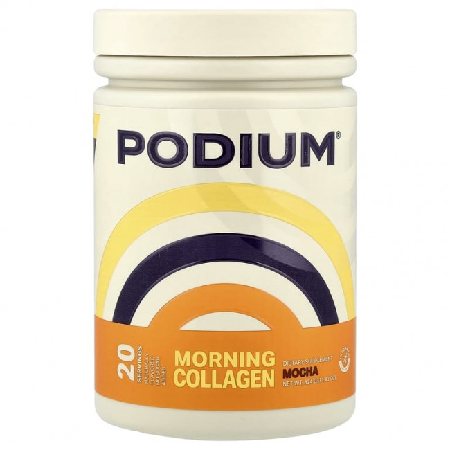 Podium Nutrition, утренний коллаген, со вкусом мокко, 324 г (11,43 унции)