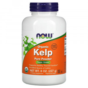 NOW Foods, Органическая ламинария, чистый порошок, 227 г. (8 унций)