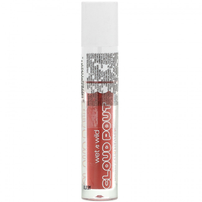Wet n Wild, Cloud Pout, мусс для губ из зефира, безумие из зефира, 3 мл (0,10 жидк. Унции)