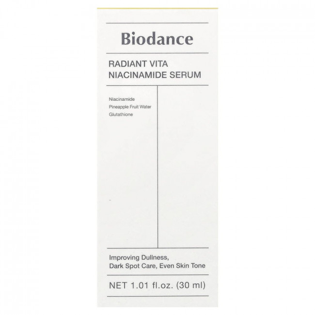 Сыворотка Biodance Radiant Vita с ниацинамидом, 30 мл (1,01 жидкой унции)