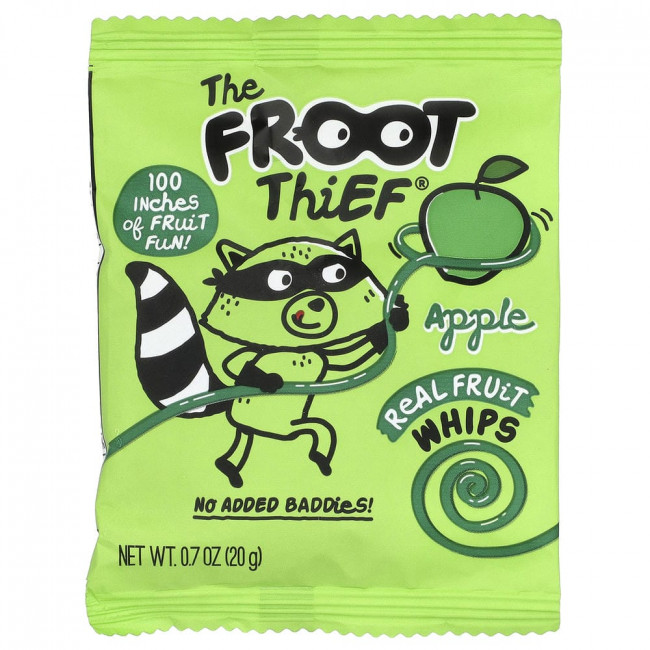 Фруктовый десерт Froot Thief, взбитые сливки со вкусом яблока, 5 упаковок по 20 г каждая.