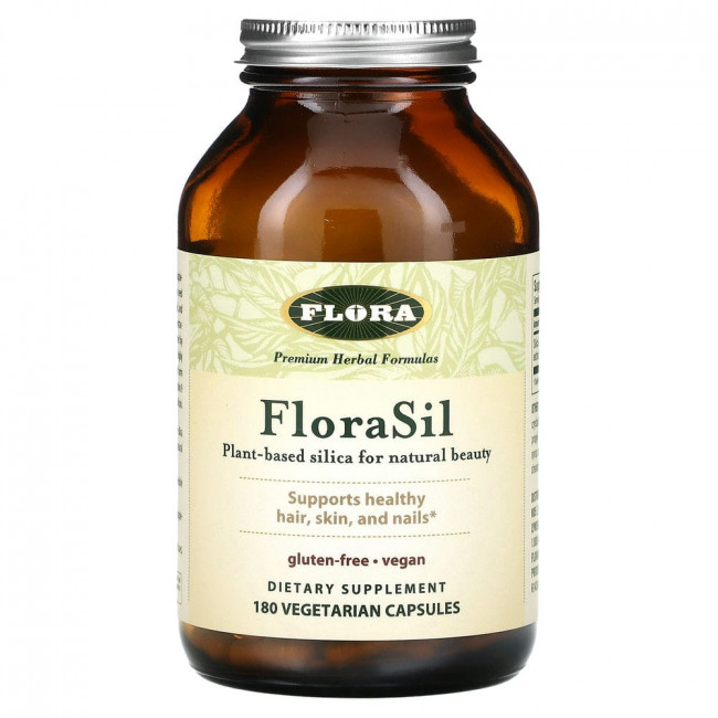 Flora, FloraSil, 180 вегетарианских капсул Flora, FloraSil, 180 вегетарианских капсул
