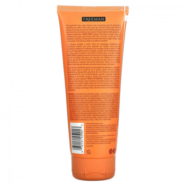Freeman Beauty, Feeling Beautiful, очищающая отшелушивающая маска из глины, сладкий чай + лимон, 175 мл (6 жидк. унций) Freeman Beauty, Feeling Beautiful, очищающая отшелушивающая маска из глины, сладкий чай + лимон, 175 мл (6 жидк. унций)