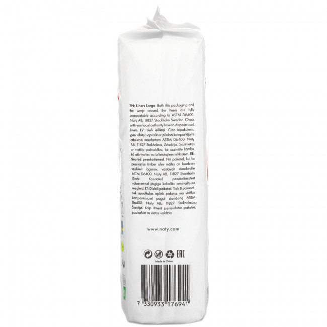 Naty, Panty Liners, Large, Large, 28 Liners