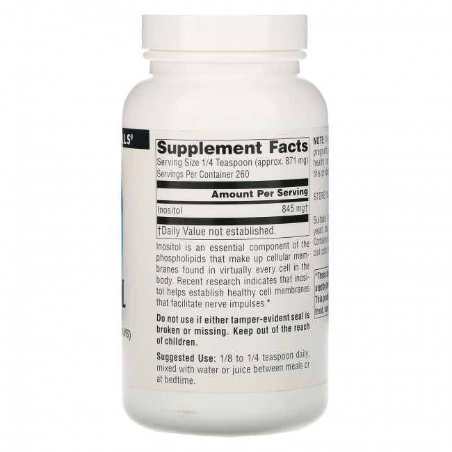 Source Naturals, инозитол, чистый порошок, 226,8 г (8 унций) Source Naturals, инозитол, чистый порошок, 226,8 г (8 унций)