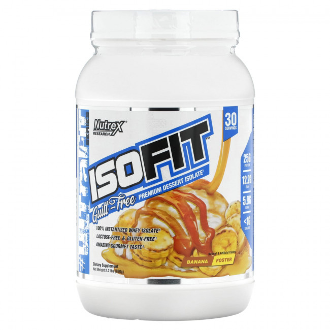 Nutrex Research, Isofit, Banana Foster, 990 г (2,2 фунта) Nutrex Research, Isofit, Banana Foster, 990 г (2,2 фунта)