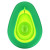 Food Huggers, Avocado Huggers, Reusable Silicone Avocado Savers, 2 Pieces