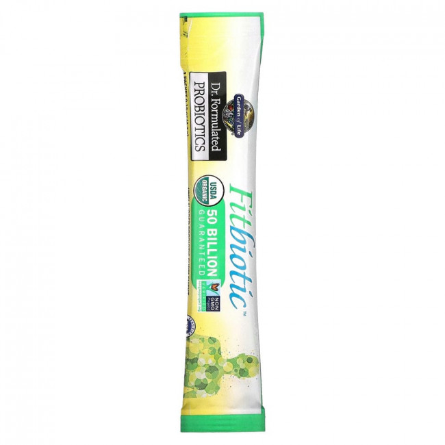Garden of Life, Dr. Formulated Probiotics Fitbiotic, органический продукт, смесь пробиотиков, без добавок, 20 пакетиков по 4,2 г (0,15 унции)