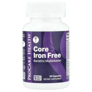 ProCare Health, Core Iron Free, Bariatric Multivitamin, 30 капсул