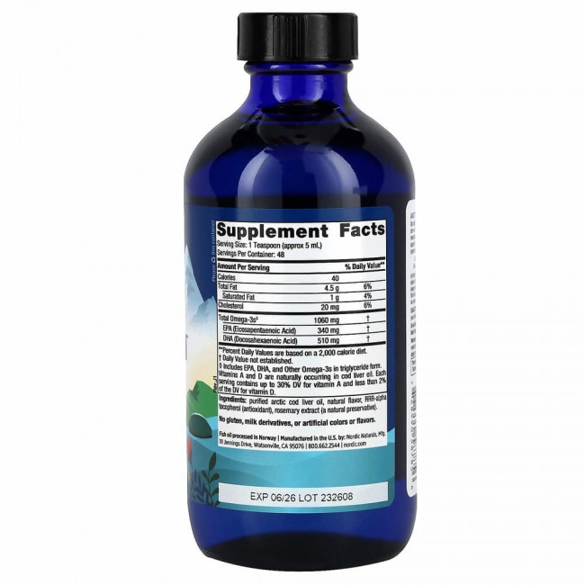 Nordic Naturals, масло печени арктической трески, со вкусом лимона, 237 мл (8 жидк. унций) Nordic Naturals, масло печени арктической трески, со вкусом лимона, 237 мл (8 жидк. унций)