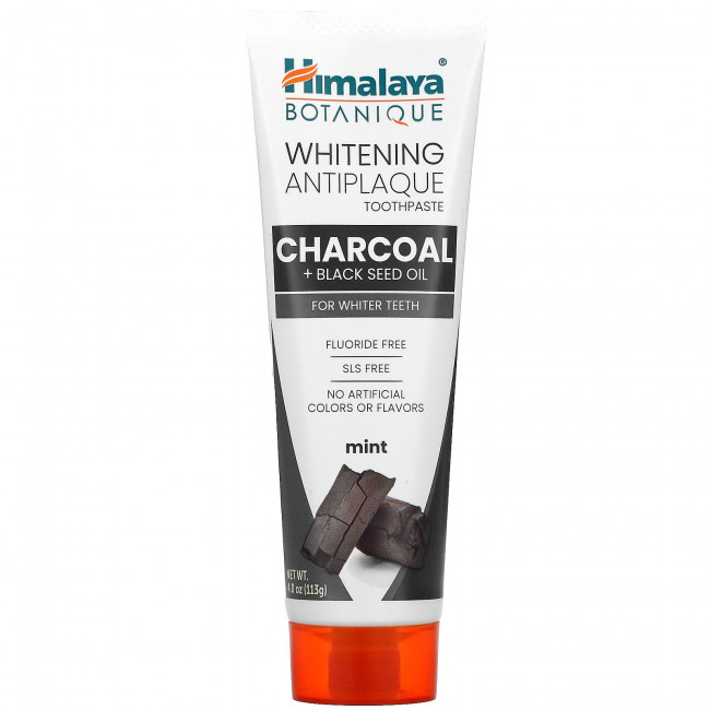 Himalaya, Whitening Antiplaque Toothpaste, Charcoal + Black Seed Oil, Mint , 4.0 oz ( 113 g) Himalaya, Whitening Antiplaque Toothpaste, Charcoal + Black Seed Oil, Mint , 4.0 oz ( 113 g)