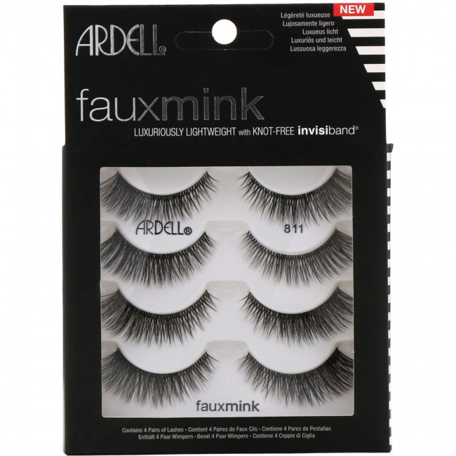 Ardell, Faux Mink, Lash #811, 4 Pairs Ardell, Faux Mink, Lash #811, 4 Pairs