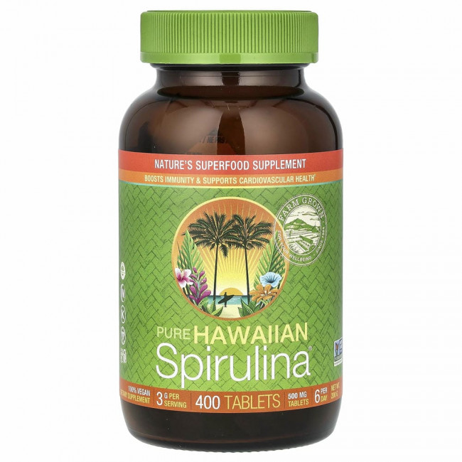 Nutrex Hawaii, Pure Hawaiian Spirulina, 400 таблеток