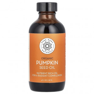 Pure Body Naturals, органическое масло семян тыквы, 118 мл (4 жидк. унции)