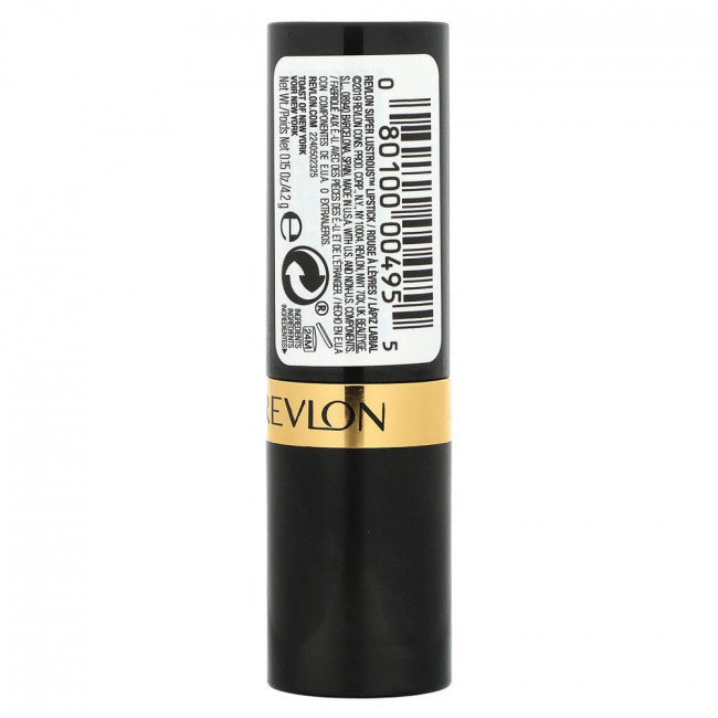 Revlon, Super Lustrous, губная помада, крем, 325 тостов, 4,2 г (0,15 унции)
