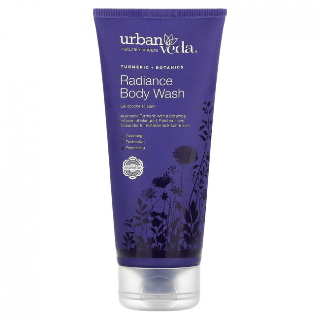 Urban Veda, Radiance Body Wash, Turmeric + Botanics, 6.8 fl oz (200 ml)