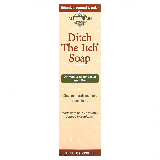 All Terrain, Ditch the Itch Soap, жидкое мыло с овсянкой и эфирными маслами, 236 мл (8 жидк. Унций)