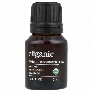 Cliganic, 100% чистое эфирное масло, масло пачули, 10 мл (0,33 жидк. Унции)