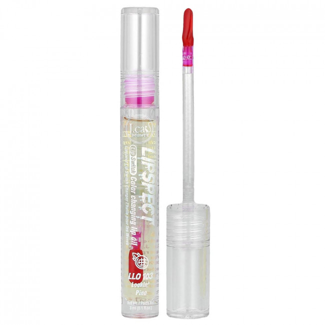 J.Cat Beauty, Lipspect Lip Switch, масло для губ, меняющее цвет, LLO 103 Lookin' Pine, 0,1 жидкой унции (3 мл)