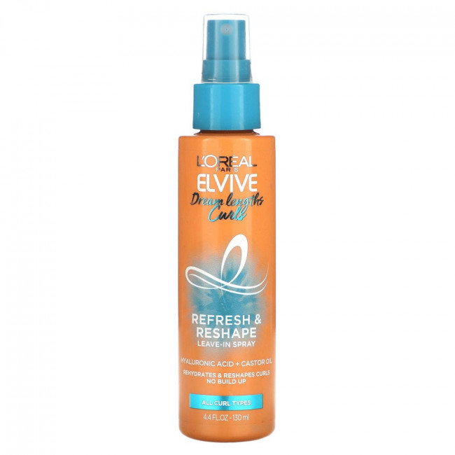 L'Oréal, Elvive, несмываемый спрей Dream Lengths Curls, Refresh & Reshape, 130 мл (4,4 жидк. Унции)