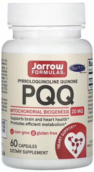 Jarrow Formulas, пирролохинолинхинон, 20 мг, 60 капсул