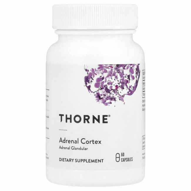 Thorne Research, кора надпочечников, 60 капсул