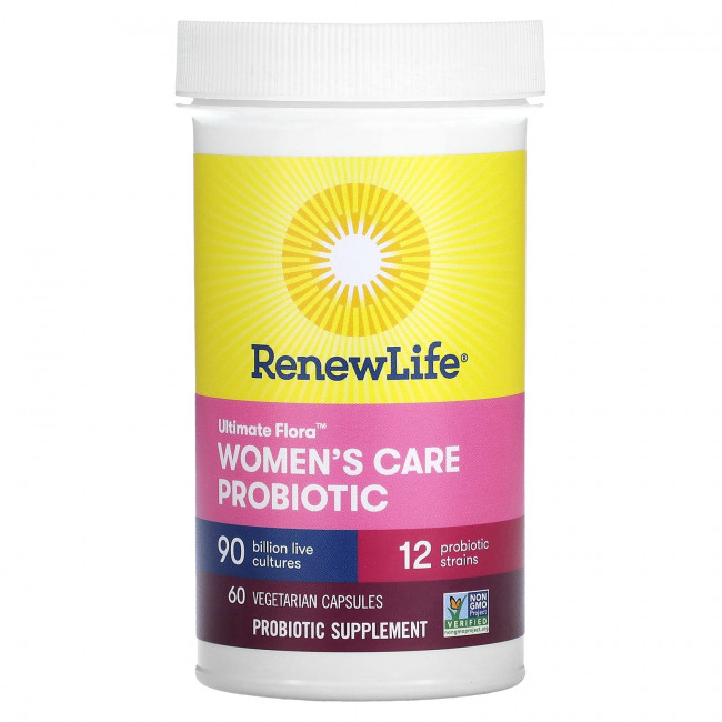 Renew Life, Пробиотик для женщин, 60 вегетарианских капсул Renew Life, Пробиотик для женщин, 60 вегетарианских капсул