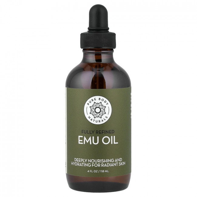 Pure Body Naturals, масло эму, 118 мл (4 жидких унции)