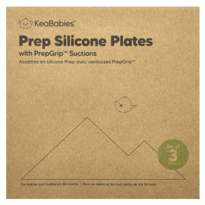 KeaBabies, силиконовые чашки для препарирования, с насадкой PrepGrip™, для детей 6–36 месяцев, десерт, 3 шт.