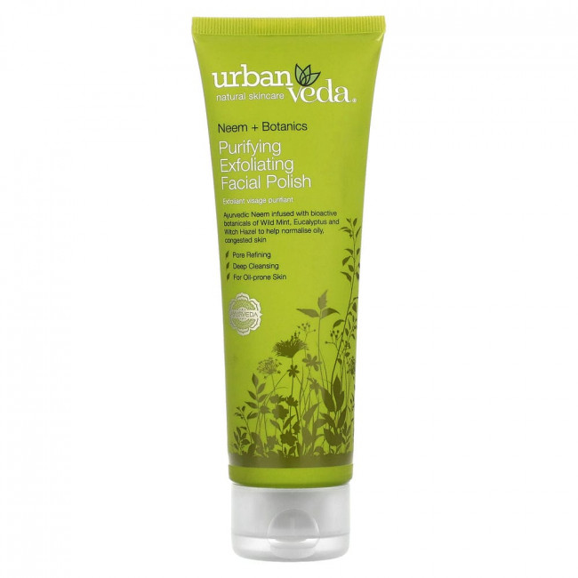 Urban Veda, Purifying Exfoliating Facial Polish, Neem + Botanics, 4.2 fl oz (125 ml)