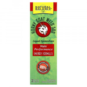 Natural Balance, Horny Goat Weed, Liquid Drops, Unflavored, 2 fl oz (59 ml)