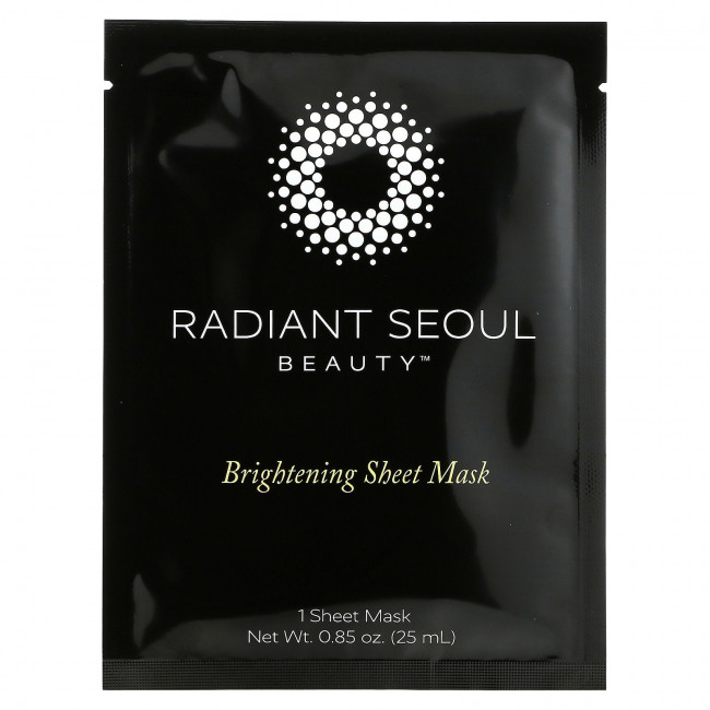 Radiant Seoul, осветляющая тканевая маска, 5 шт., по 25 мл (0,85 унции) каждая