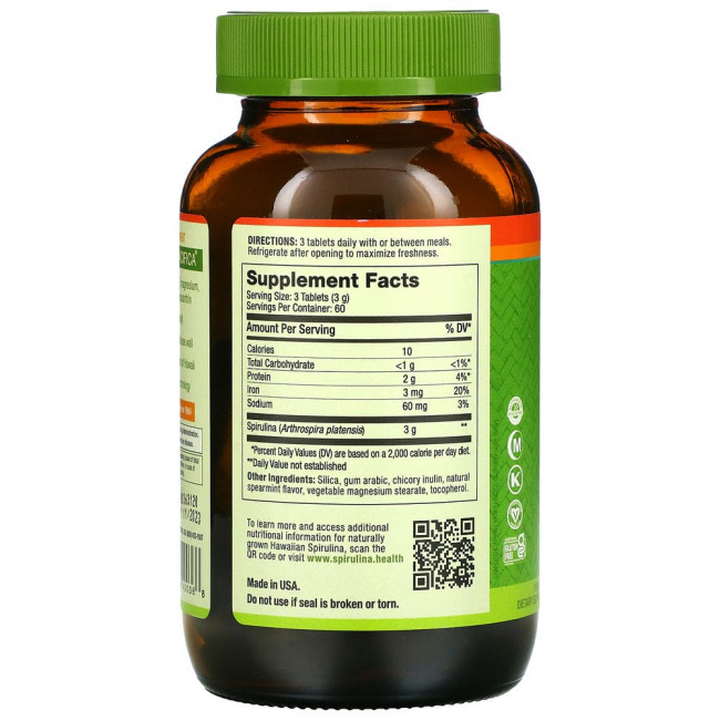 Nutrex Hawaii, Pure Hawaiian Spirulina, колосистая мята, 1000 мг, 180 таблеток Nutrex Hawaii, Pure Hawaiian Spirulina, колосистая мята, 1000 мг, 180 таблеток