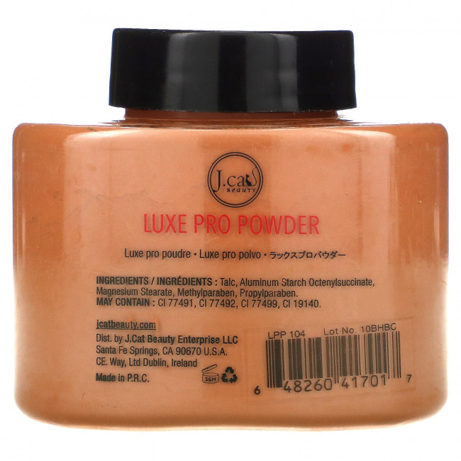 J.Cat Beauty, Luxe, профессиональная пудра для лица, оттенок LPP104 «Ореховый», 42 г J.Cat Beauty, Luxe, профессиональная пудра для лица, оттенок LPP104 «Ореховый», 42 г