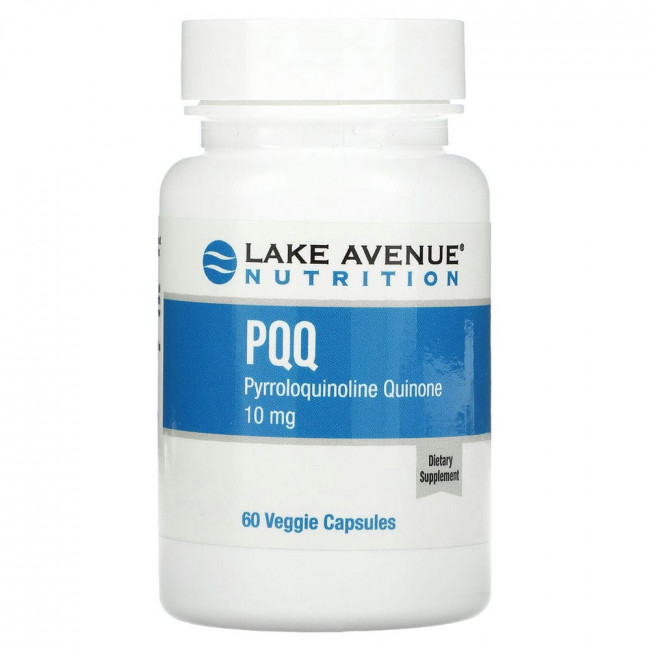 Lake Avenue Nutrition, пирролохинолинхинон, 10 мг, 60 растительных капсул