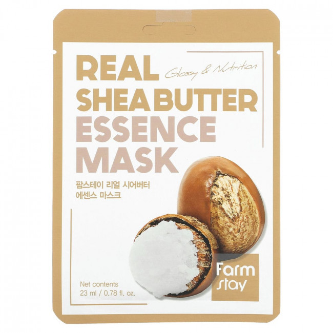 Farmstay, Real Shea Butter Essence Beauty Mask, 1 Sheet Mask, 0.78 fl oz (23 ml)
