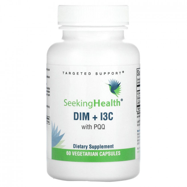 Seeking Health, DIM + I3C с PQQ, 60 вегетарианских капсул Seeking Health, DIM + I3C с PQQ, 60 вегетарианских капсул