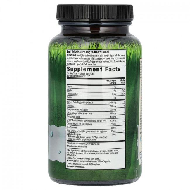 Irwin Naturals, Testosterone Mega-Boost RED, повышение уровня тестостерона, 68 капсул с жидкостью Irwin Naturals, Testosterone Mega-Boost RED, повышение уровня тестостерона, 68 капсул с жидкостью