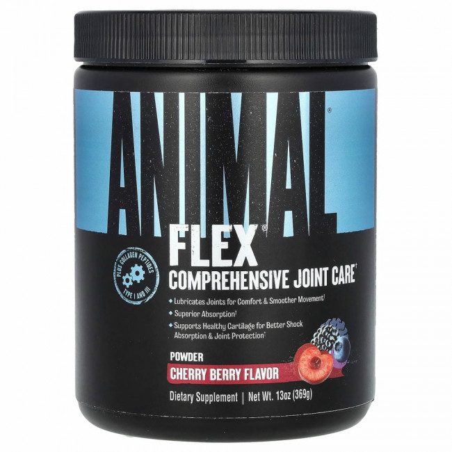 Universal Nutrition, Animal Flex, порошок для поддержки суставов, со вкусом вишни, 369 г (13 унций)