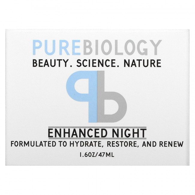 Pure Biology, Улучшенный ночной крем, 47 мл (1,6 унции)