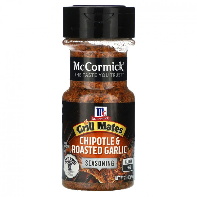 McCormick Grill Mates, Чипотле и приправа из обжаренного чеснока, 70 г (2,5 унции)